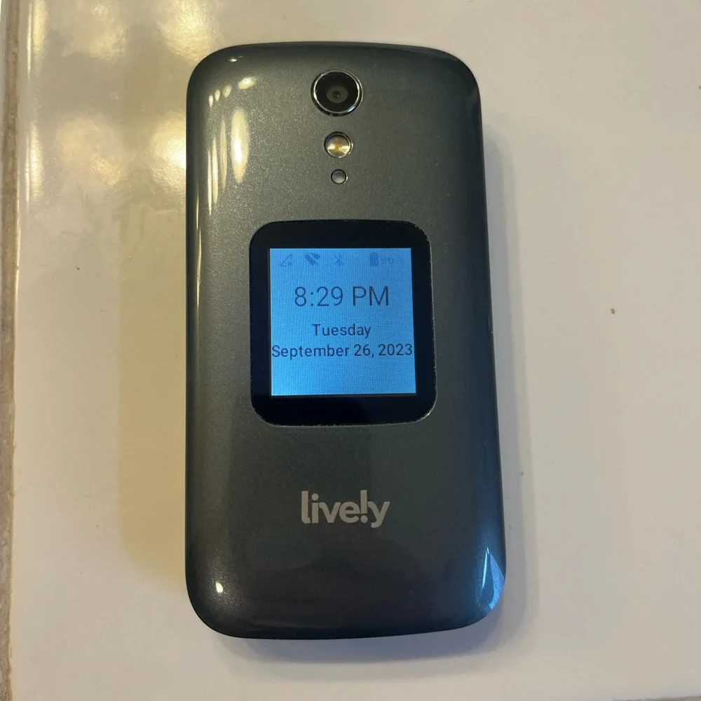 Alcatel Lively Jitterbug Flip2 II 4053S Cell Phone Gray & Black 4G Phone